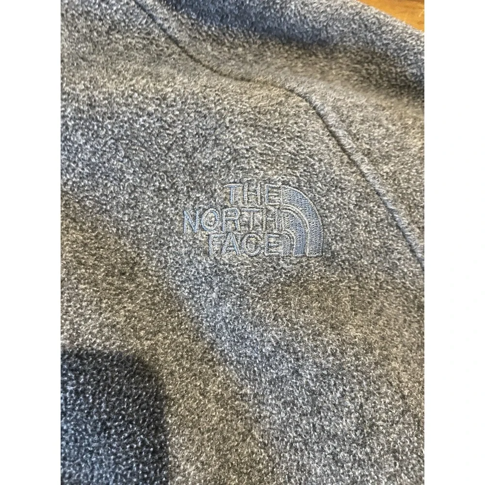 The North Face Jacket Men's XXL Gray Full Zip Fleece Sweater Outdoor